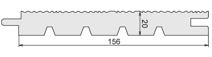 LAMBRIS tylik 20x156 profil
